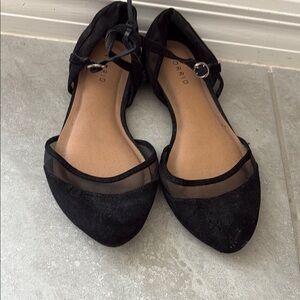 Torrid Black Mesh Flats